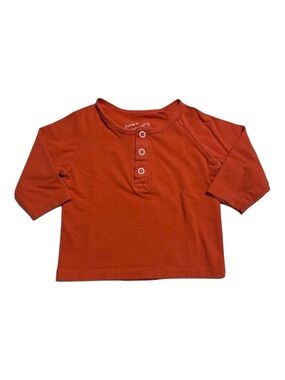 June & January Poppy long sleeve henley 6-12m